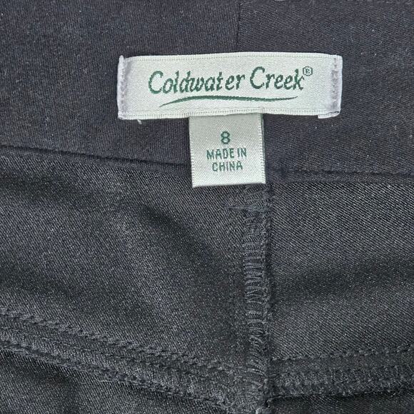 Coldwater‎ Creek Natural Waist Moleskin Bootcut Pants 8 Black NWT - Picture 5 of 14